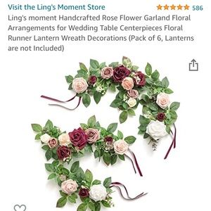 ling moments  2pc decorative garland